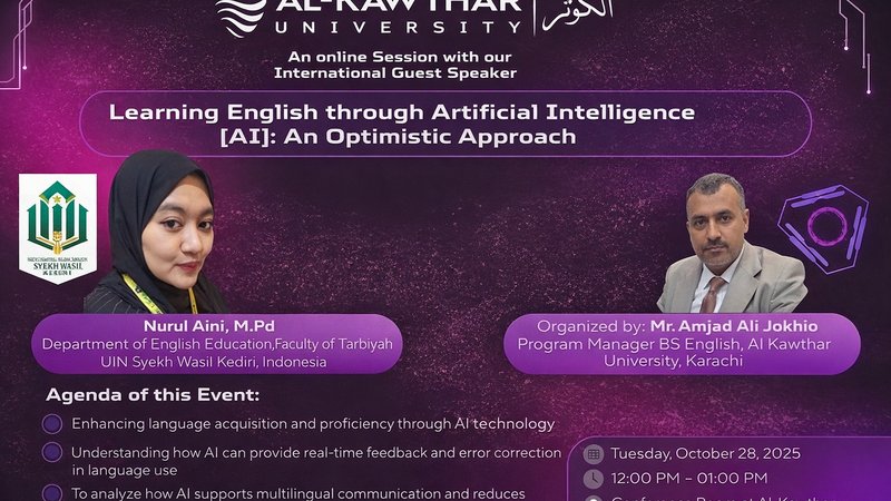 International Online Session – Learning English through Artificial Intelligence